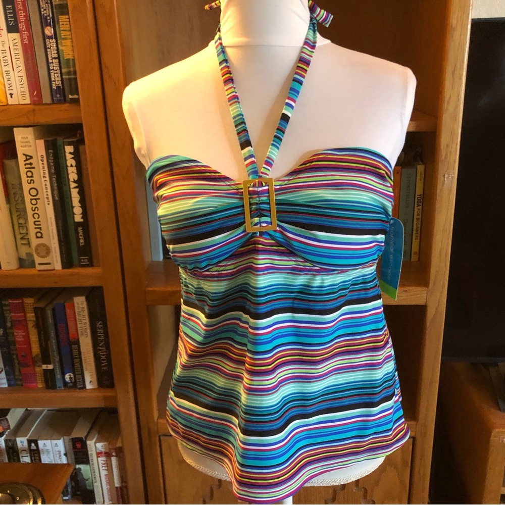 NWT Tropical Escape tankini bathing top